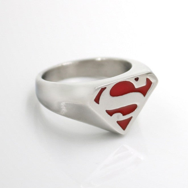 Superman Men's Ring European and American Fashion