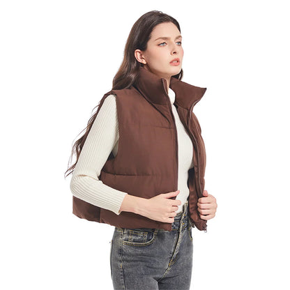 CozyChic Women's Quilted Short Vest 2025