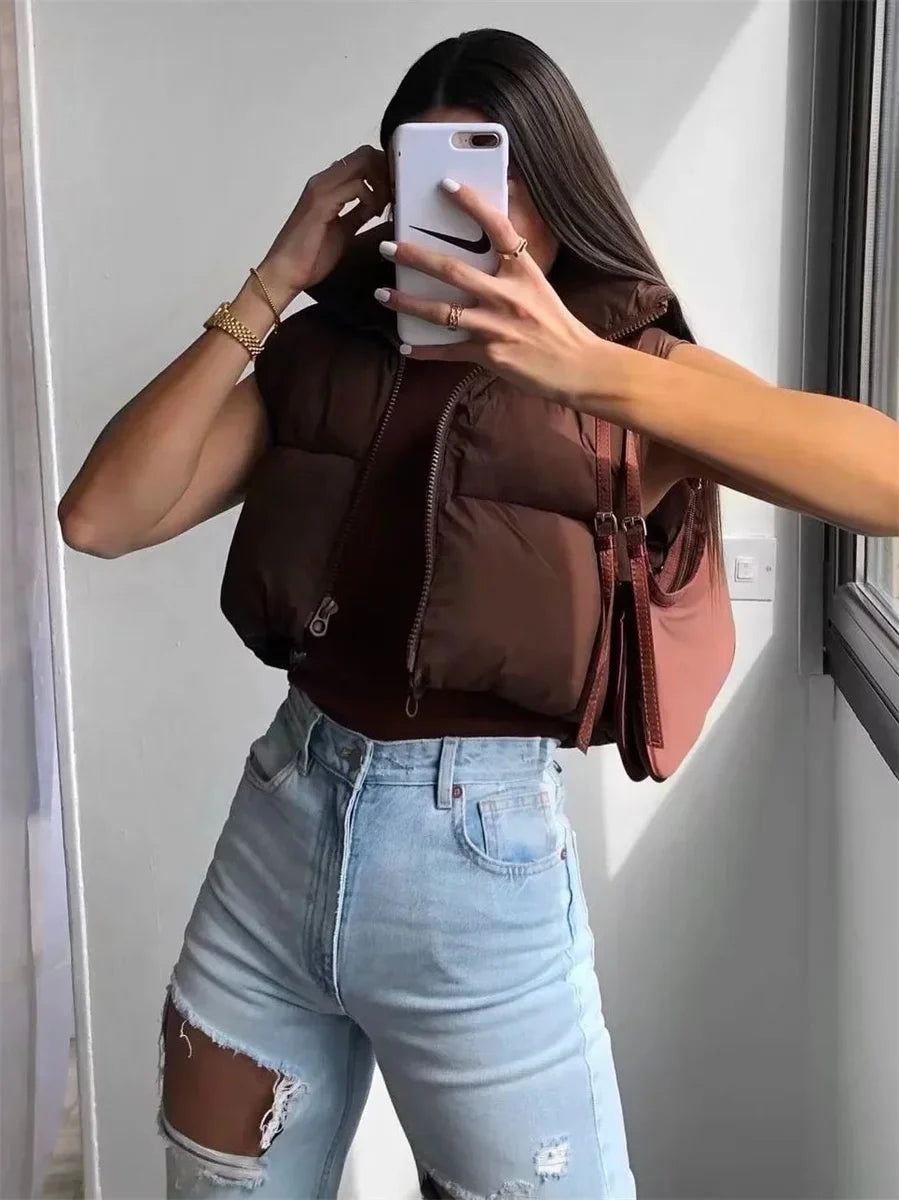 CozyChic Women's Quilted Short Vest 2025