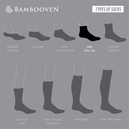 Bambooven Men’s Bamboo Lightweight Dress & Trouser Socks – (6 Pack) 634