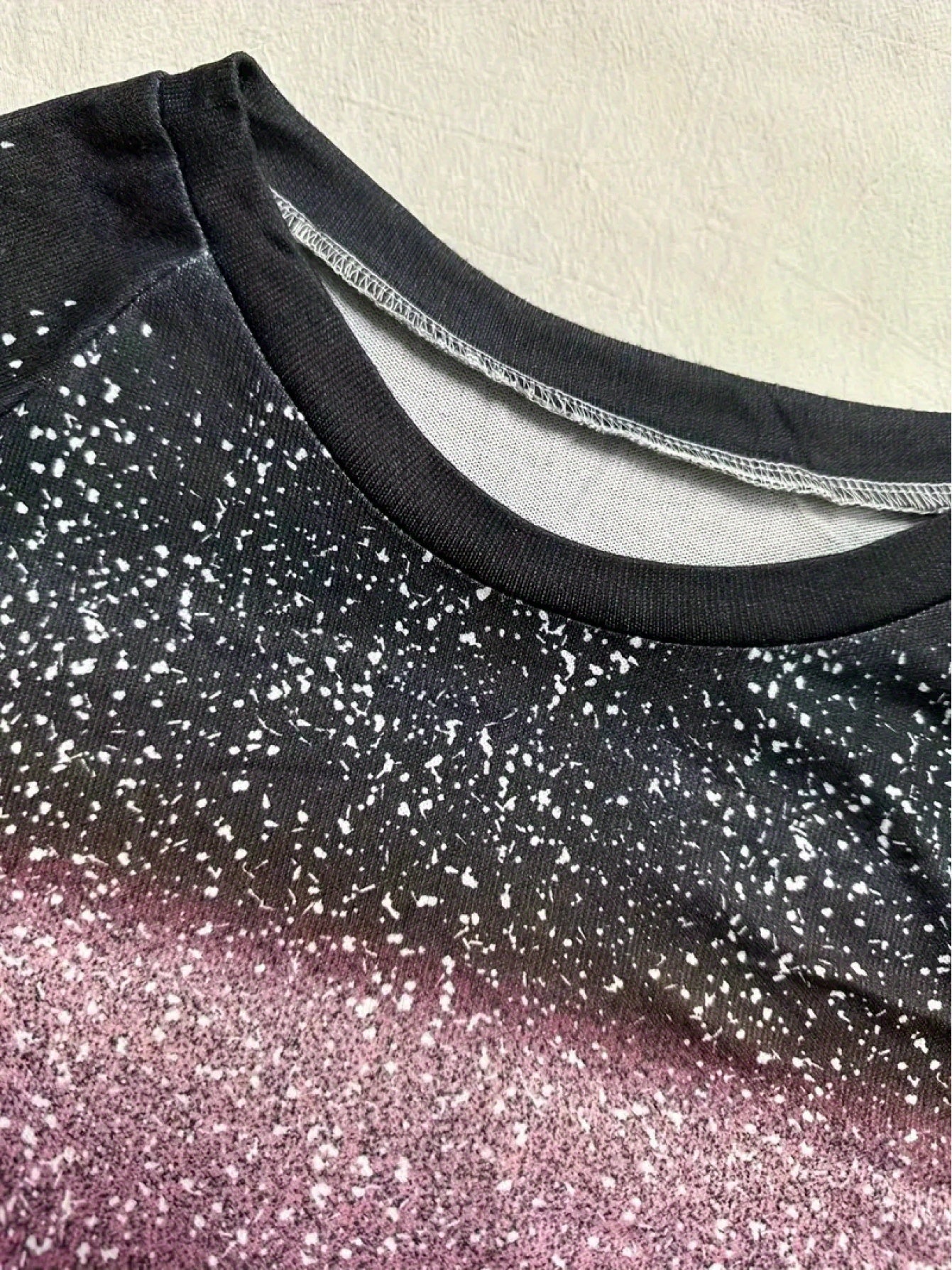 Chic Starry Sky Gradient Ombre Pullover