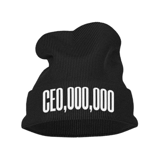 THE CEO, 000, 000 Embroidered Beanie Hat